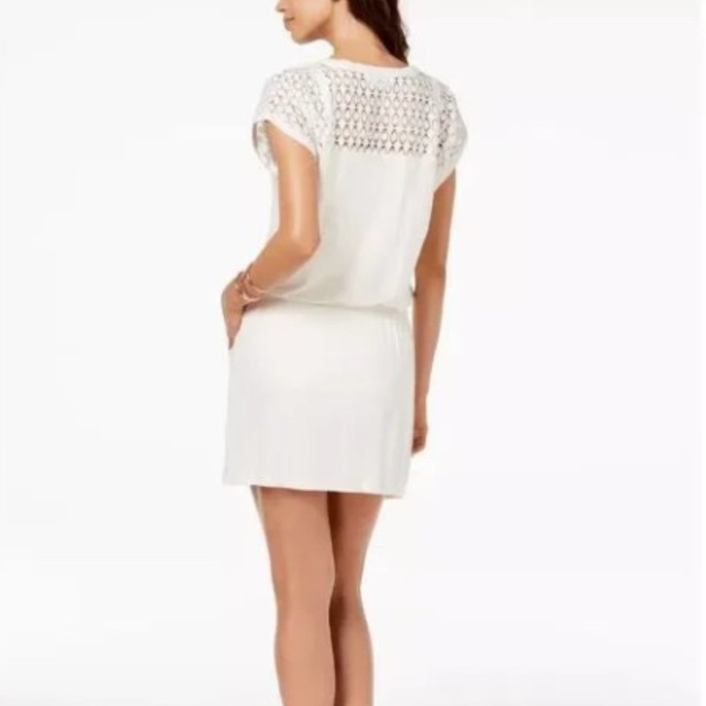 Calvin Klein Crochet-Shoulder Tunic Cover Up Size L/XL - Picture 12 of 14